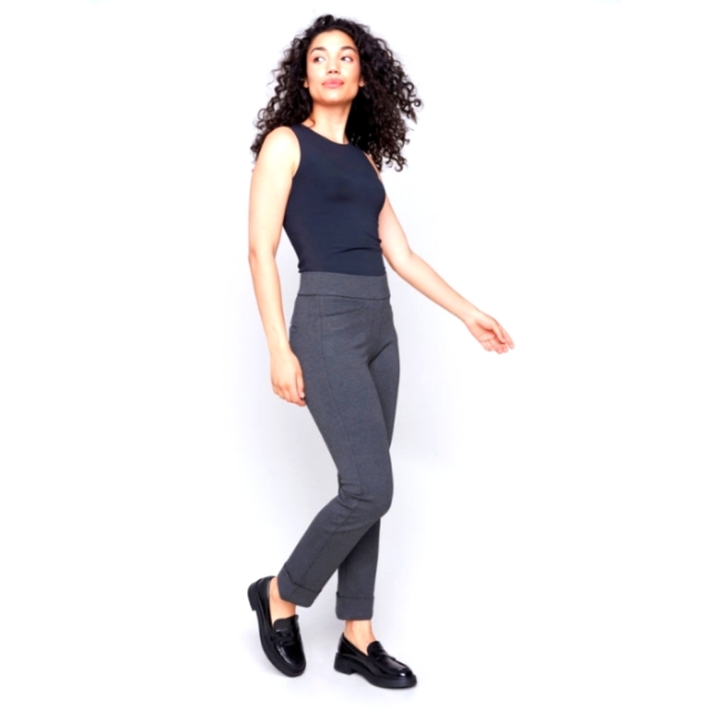 Charlie B Ponte Pull-On Cuffed Pants, New With Tags